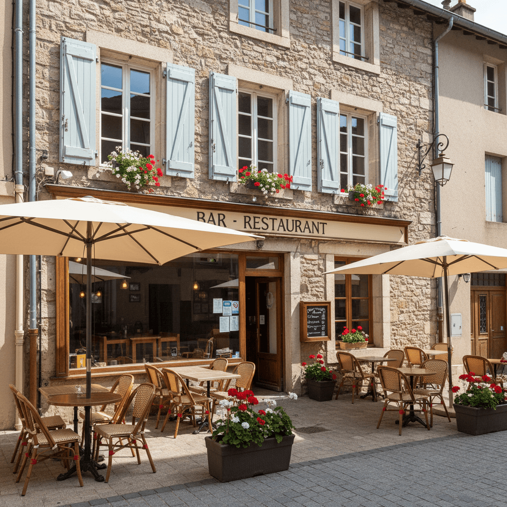 Restaurant 80m² à La Saulce : terrasse - licence IV - Image 1