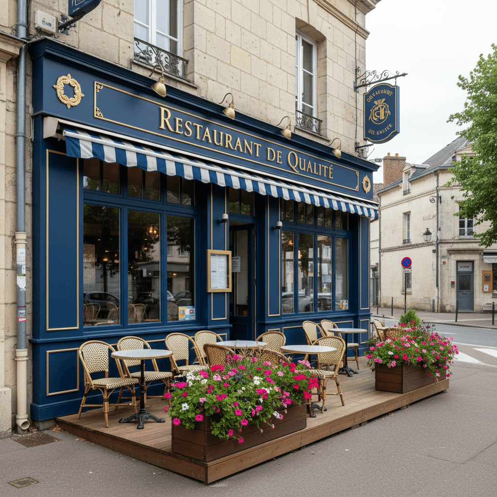 Restaurant à La Roche-Sur-Yon : terrasse - licence IV - Image 1