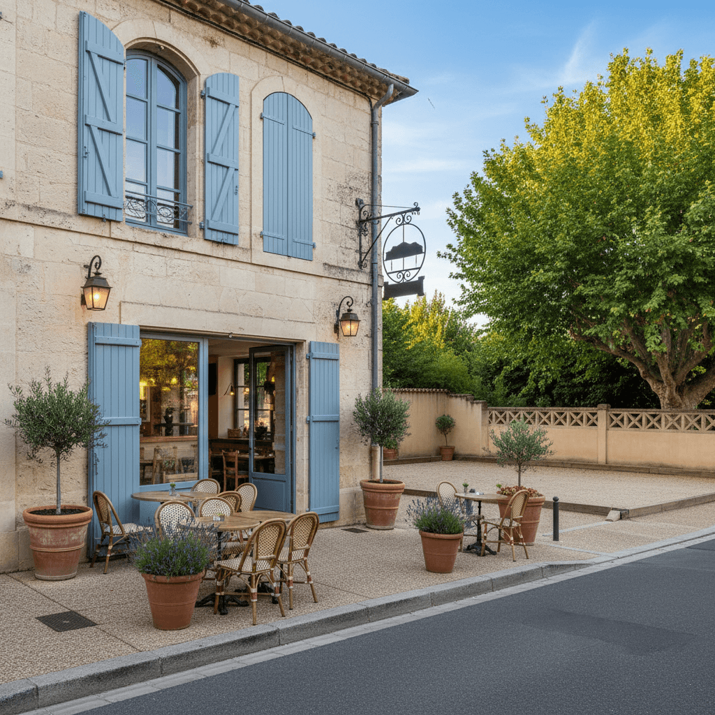 Restaurant à Saint-Rémy : terrasse - licence IV - Image 1