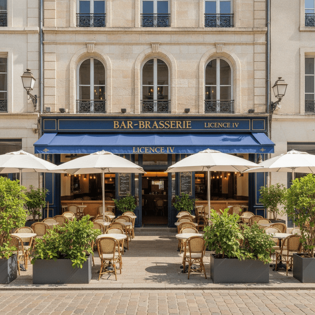 Bar-brasserie à Le Bouscat : terrasse - licence IV - Image 1