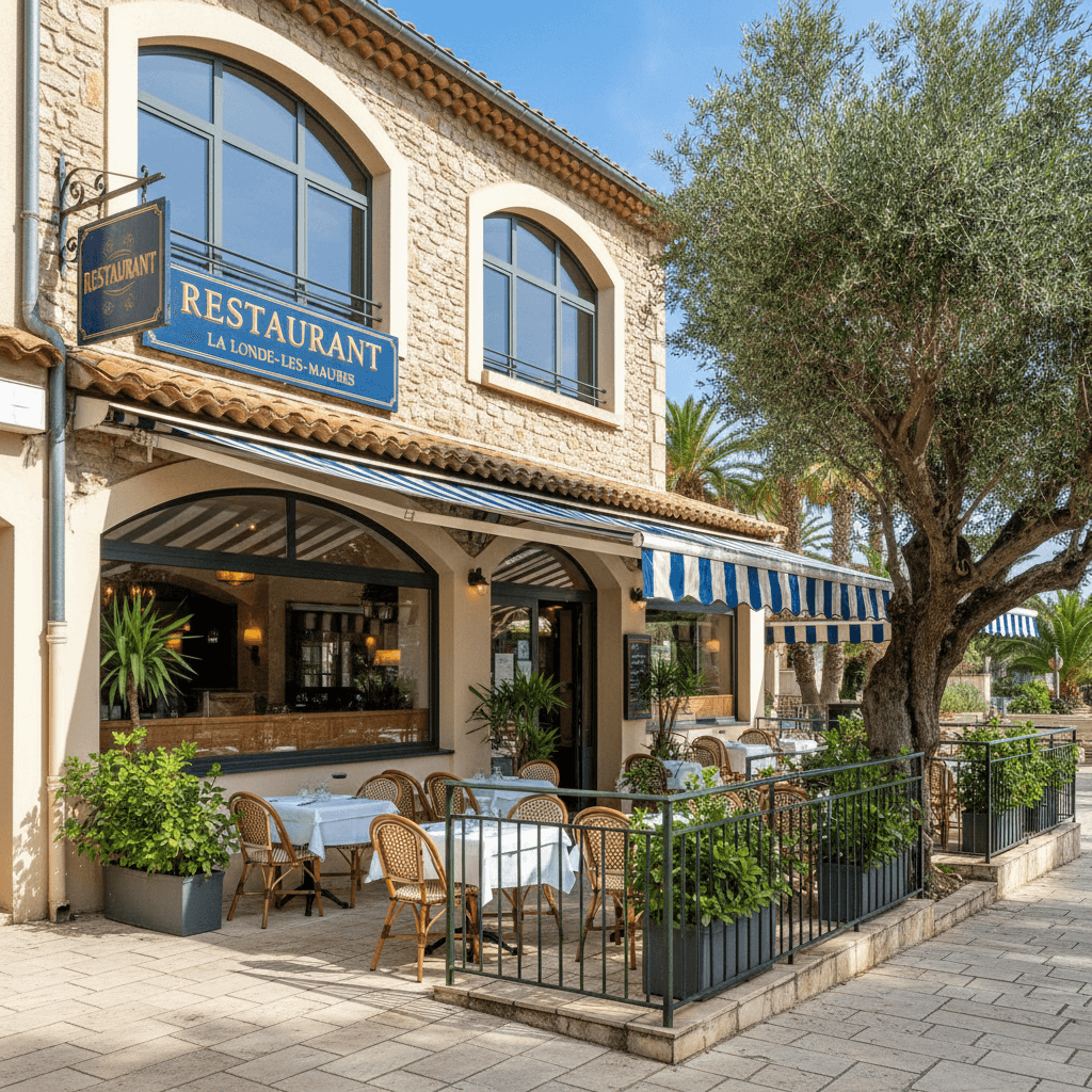 Restaurant 90m² à La Londe-Les-Maures : terrasse - extraction - Image 1