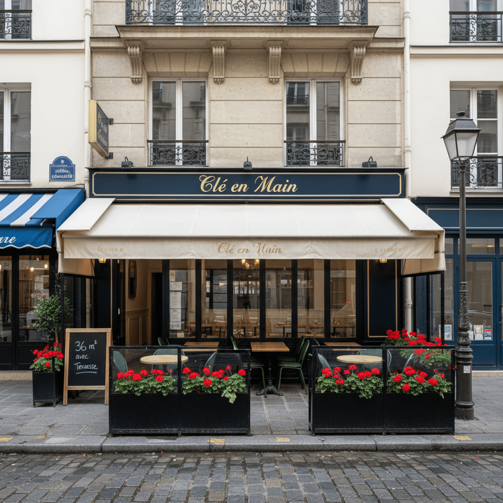 Restaurant Clé en Main à Paris - 36 m² avec Terrasse - Image 1
