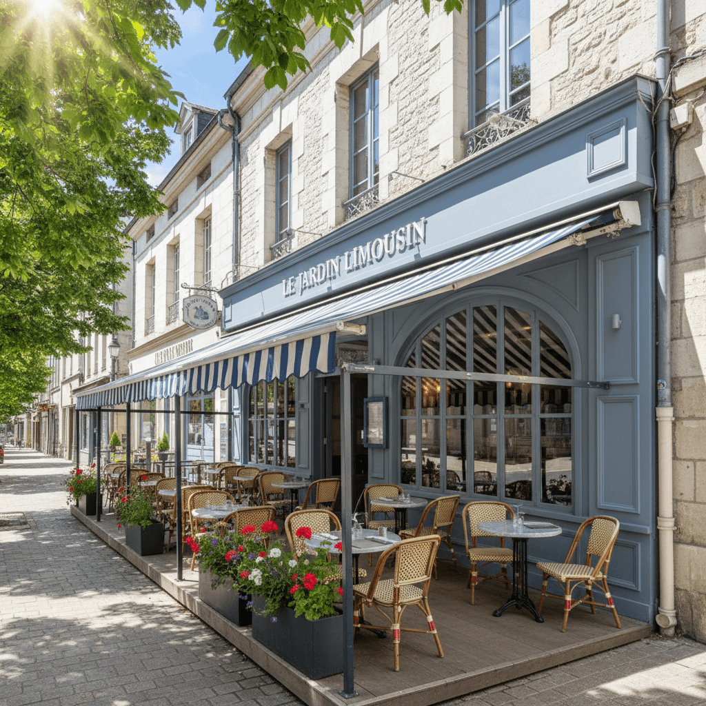 Restaurant à Limoges : terrasse - extraction - Image 1