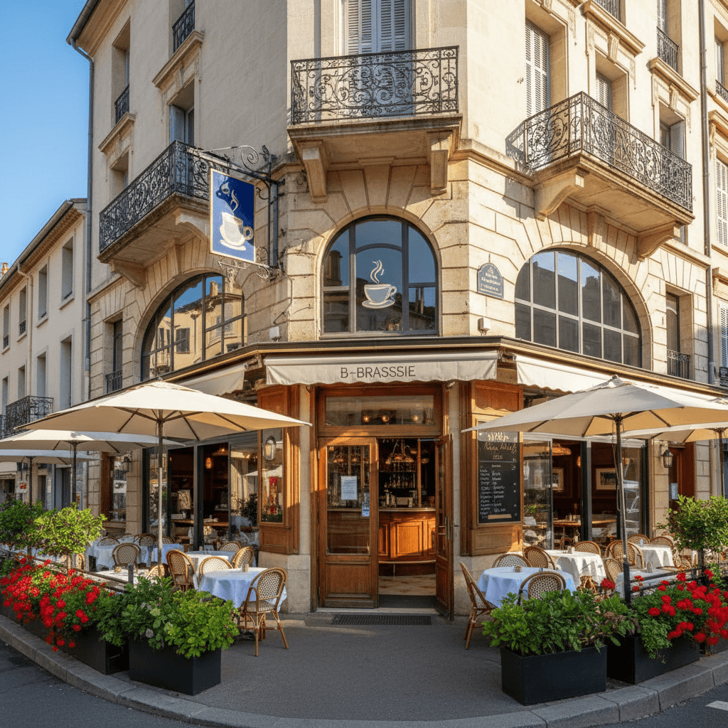 Bar-brasserie à Mandelieu-La-Napoule : terrasse - licence IV - Image 1