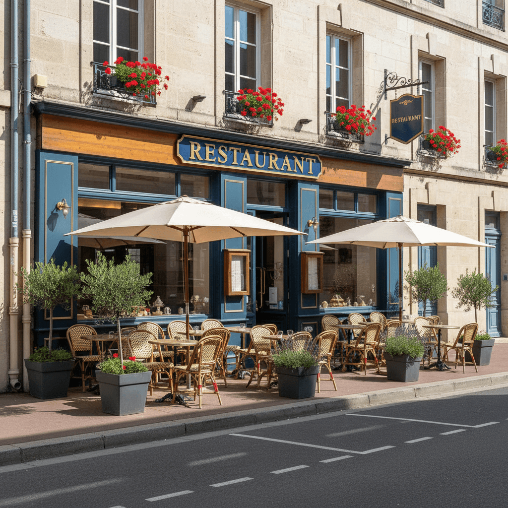 Restaurant à Châteaubernard : terrasse - licence IV - Image 1