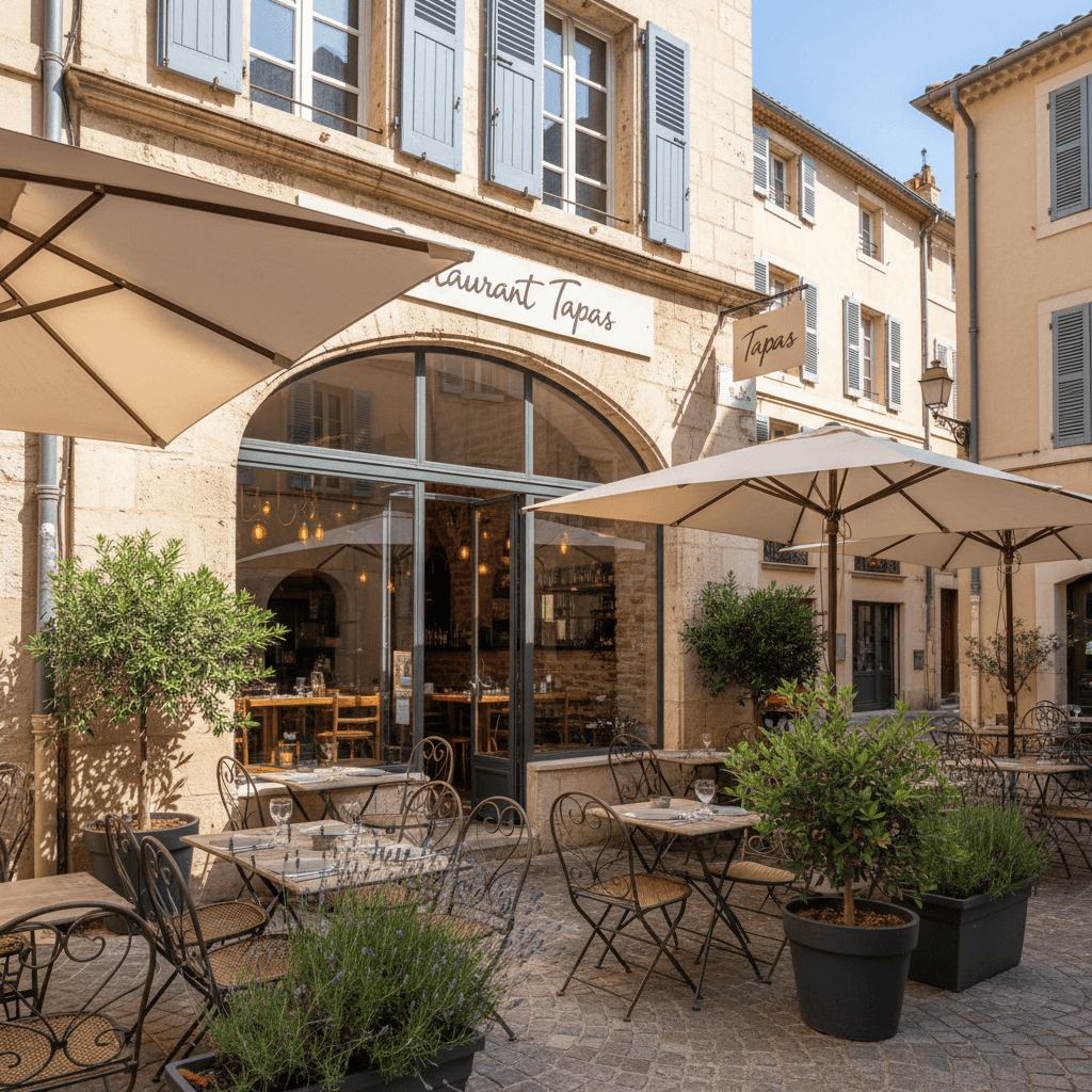 Restaurant à Montpellier : terrasse - Image 1