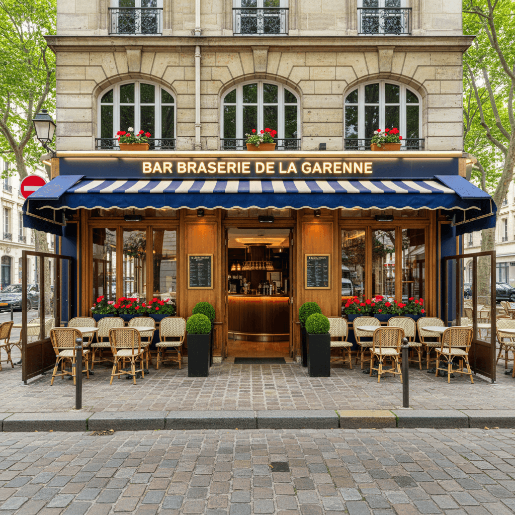 Bar-brasserie 60 couverts à La Garenne-Colombes : terrasse - licence IV - Image 1