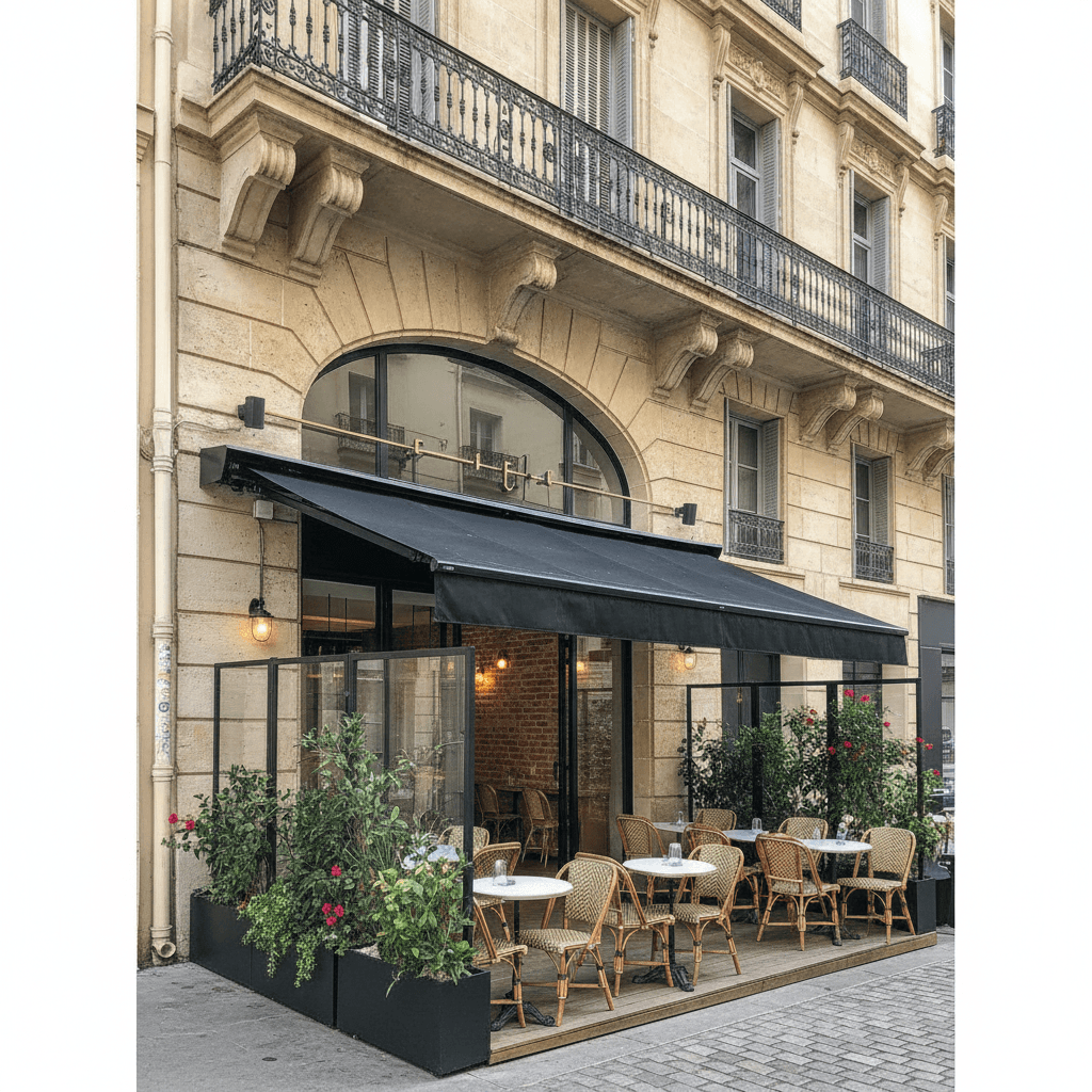 Restaurant 60m² à Marseille : terrasse - extraction
