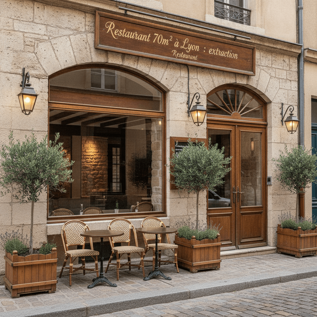 Restaurant 70m² à Lyon : extraction