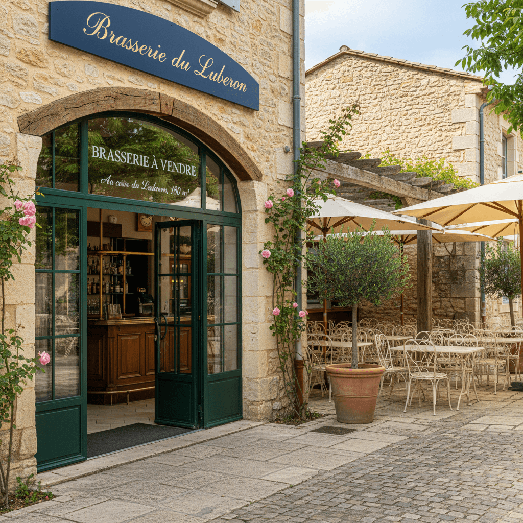 Bar-brasserie 180m² à Maubec : terrasse - licence IV - Image 1