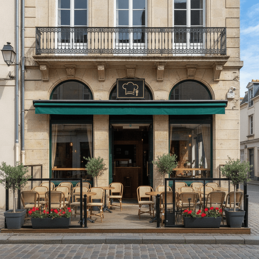 Restaurant 70m² à Brest : terrasse