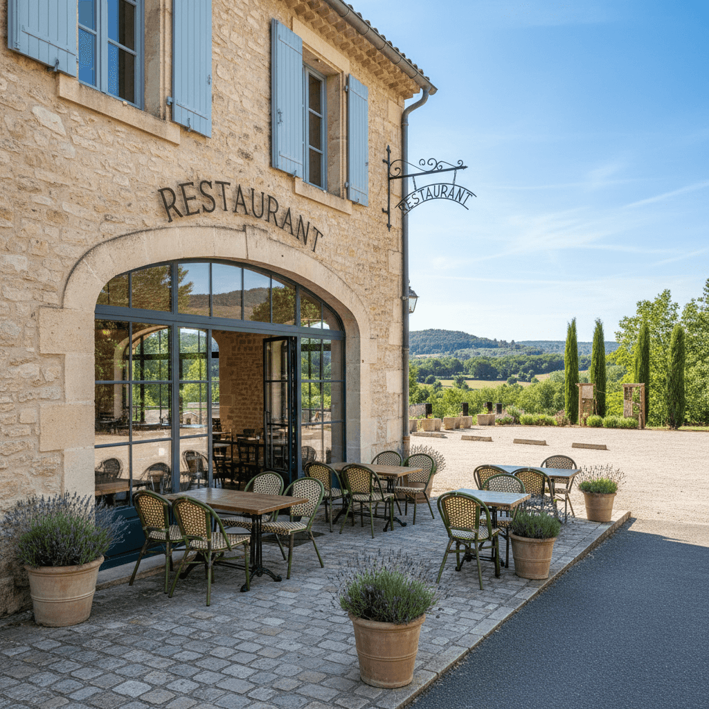 Restaurant 170m² à Graveson : terrasse - licence IV - Image 1
