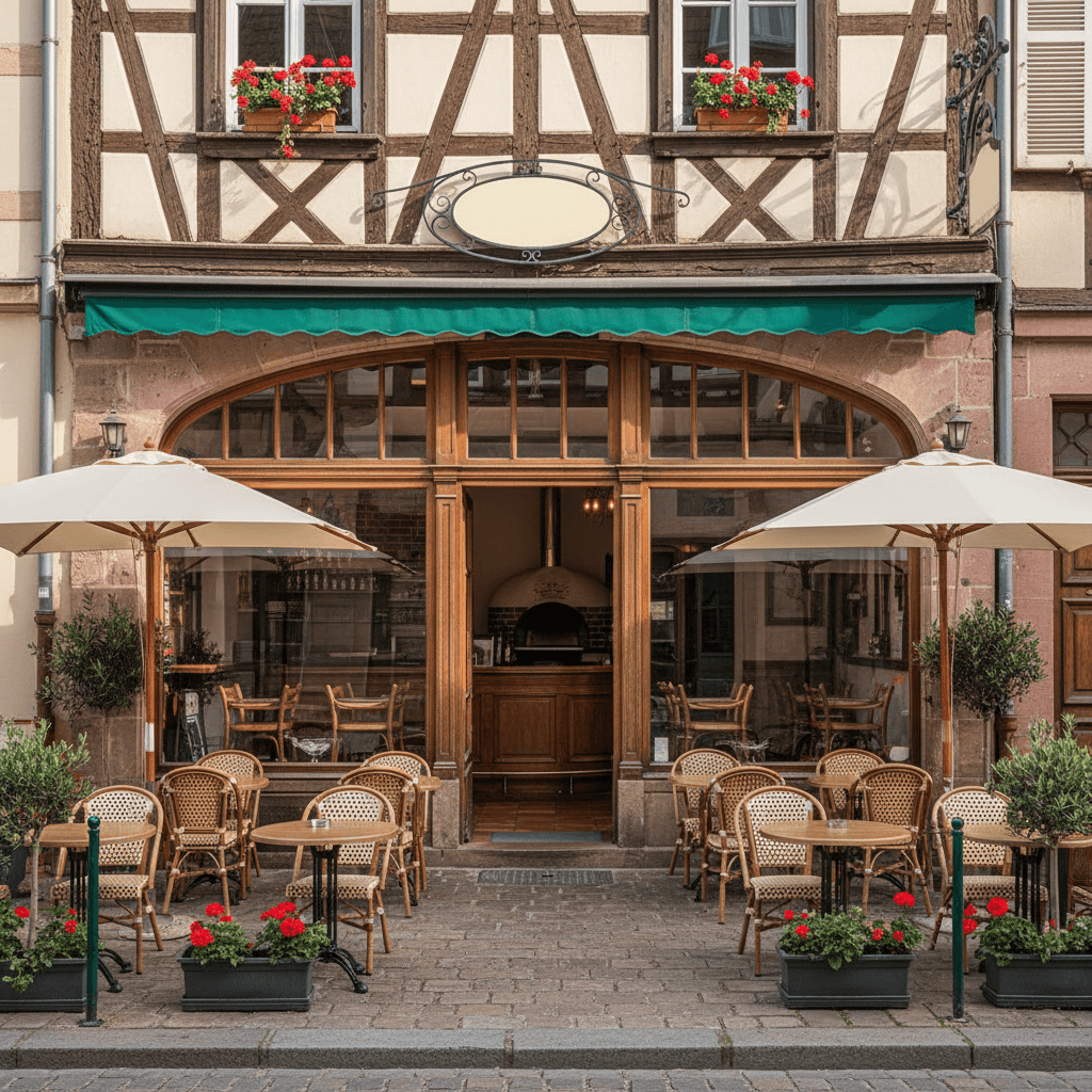 Restaurant à Strasbourg : terrasse - extraction