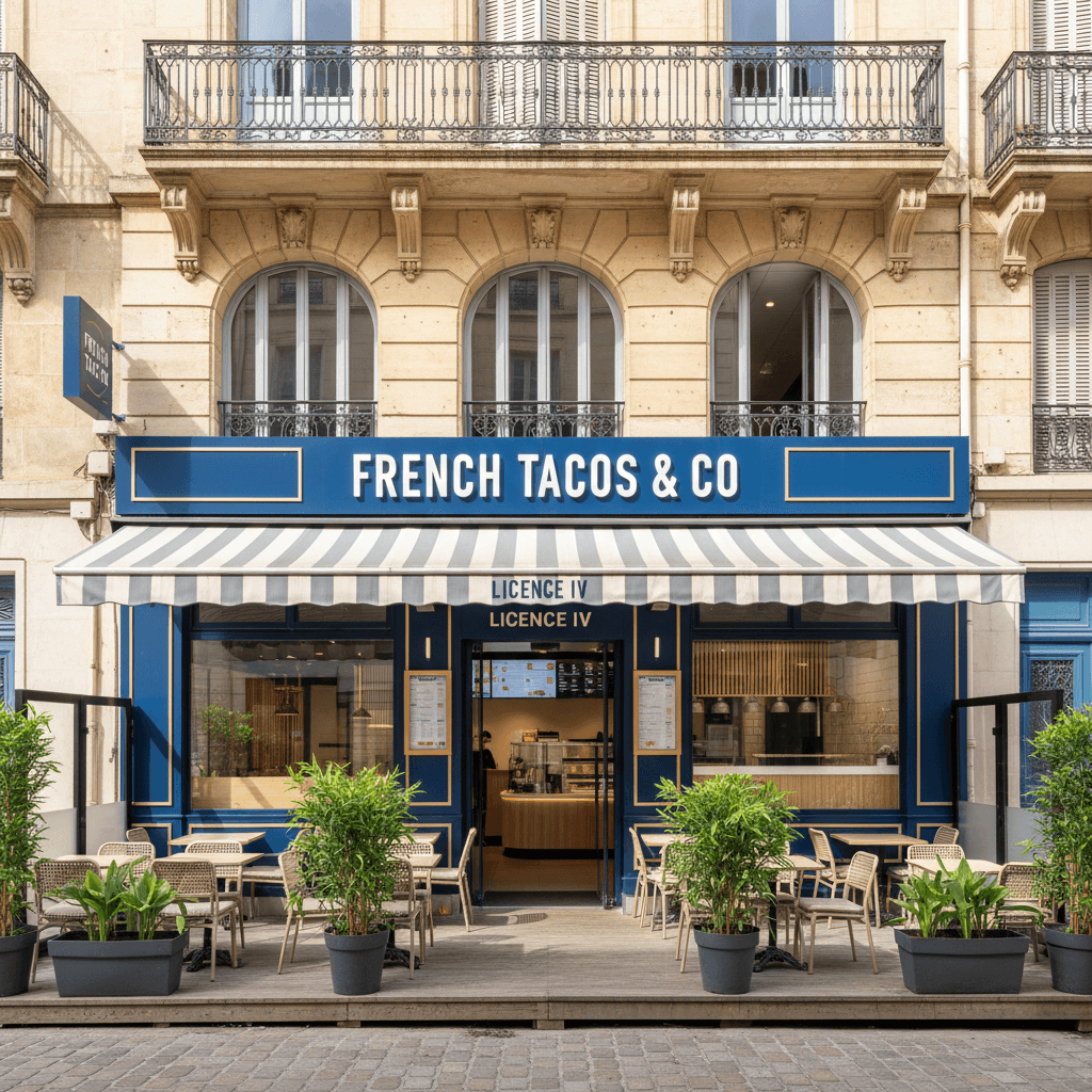 Fast-food à Toulon : terrasse - licence IV