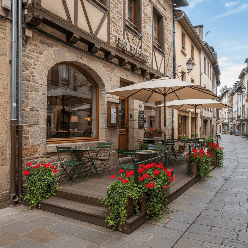 Bar-brasserie 153m² à Saint-Jean-Pied-De-Port : terrasse - licence IV - Image 1