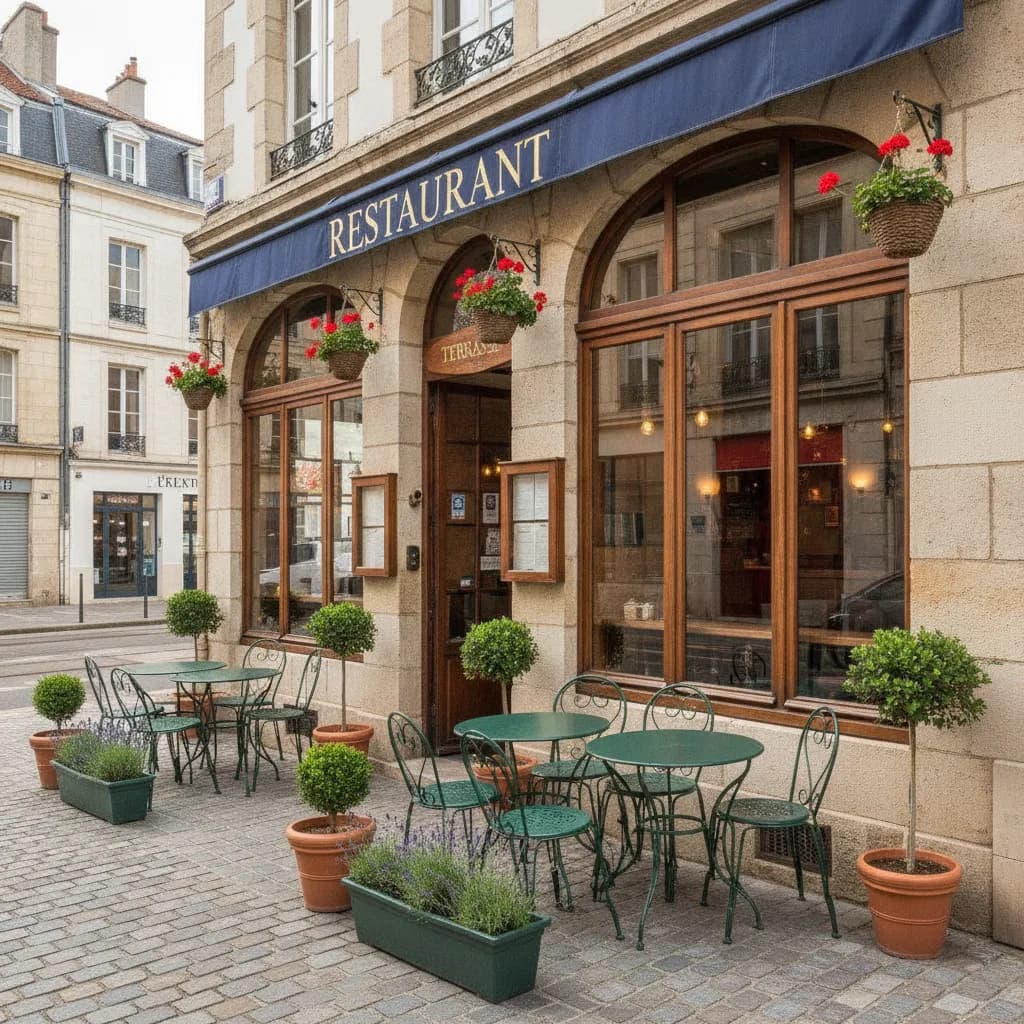 Restaurant 85m² à Nantes : terrasse - Image 1
