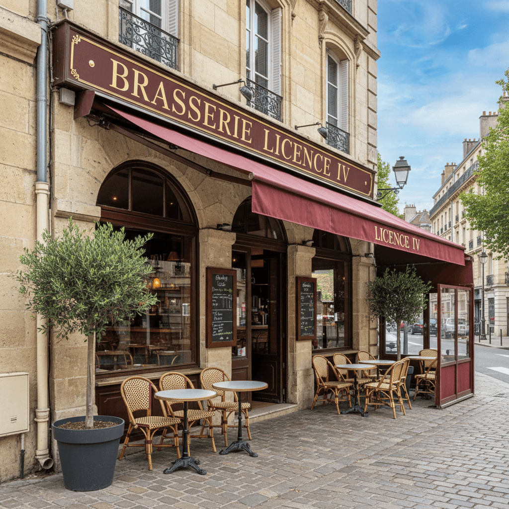 Bar-brasserie 157m² à Bordeaux : terrasse - licence IV