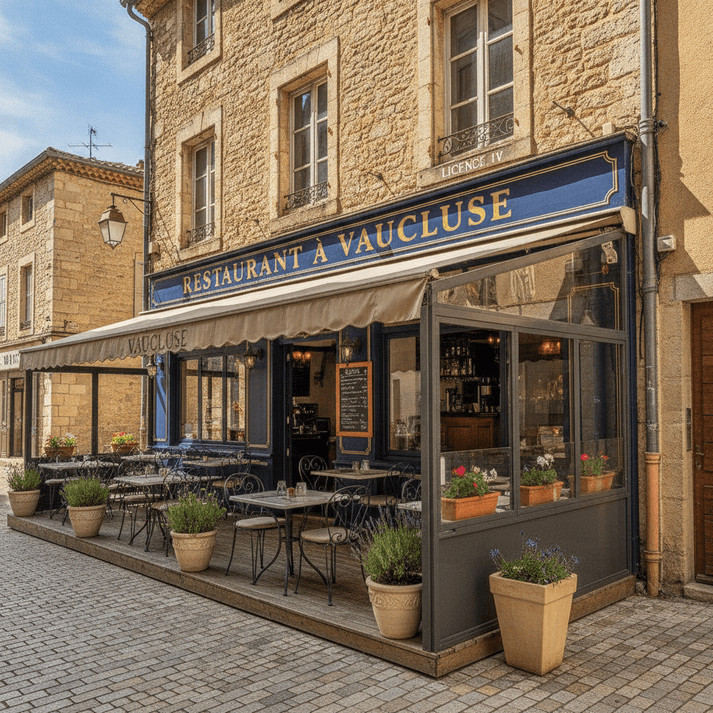 Restaurant à Vaucluse : terrasse - licence IV - Image 1