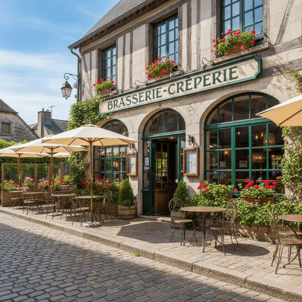 Bar-brasserie 200m² à Giverny : terrasse - licence IV - Image 1