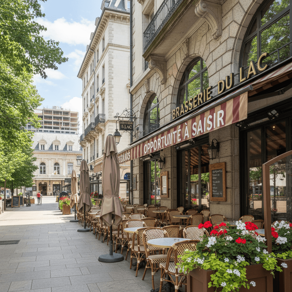 Bar-brasserie à Aix-Les-Bains : terrasse - licence IV - Image 1
