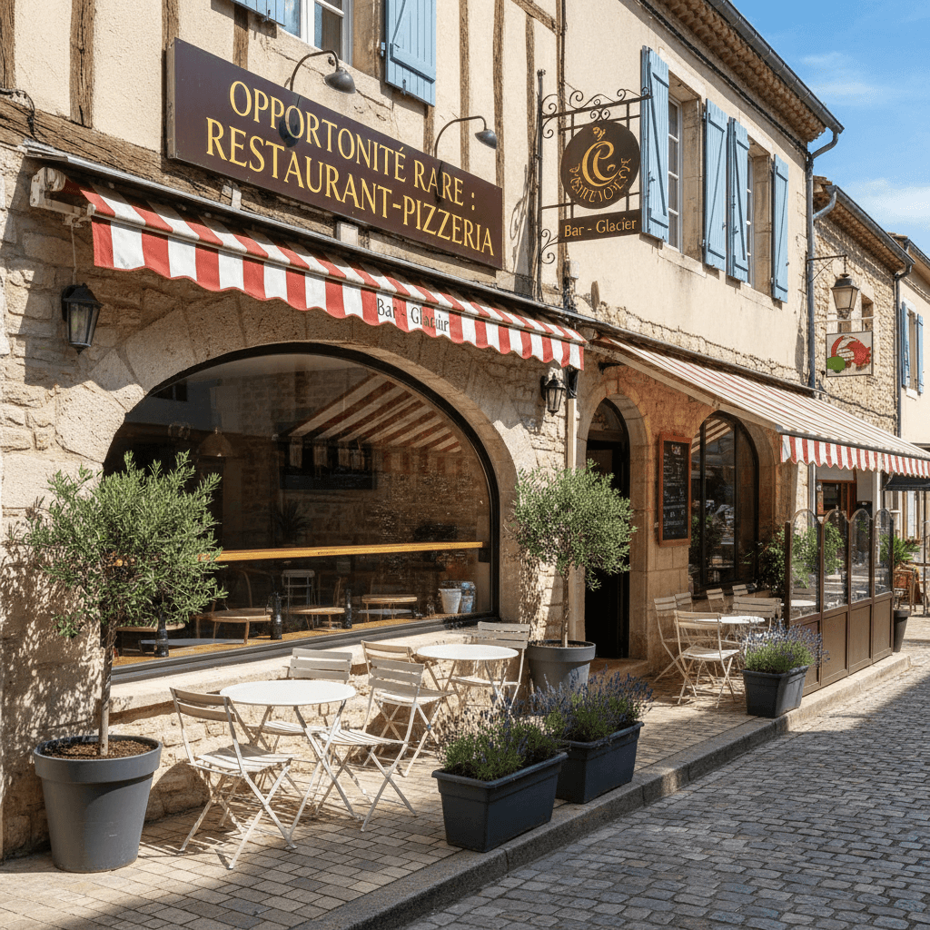 Restaurant à Vallon-Pont-D'Arc : terrasse - licence IV - Image 1