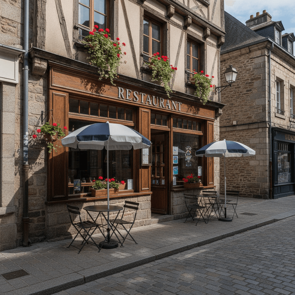 Restaurant 10m² à Rennes : terrasse - extraction