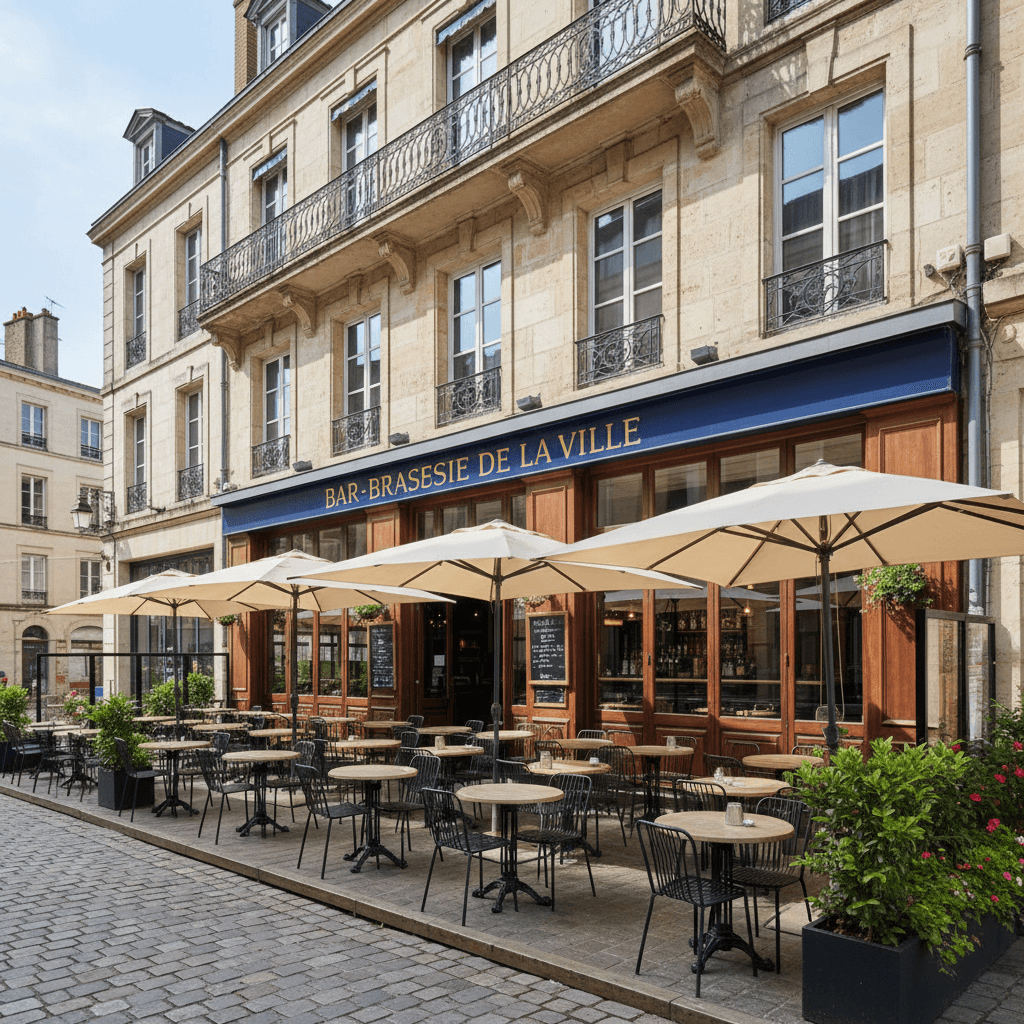 Bar-brasserie 150m² à Nantes : terrasse - licence IV - Image 1