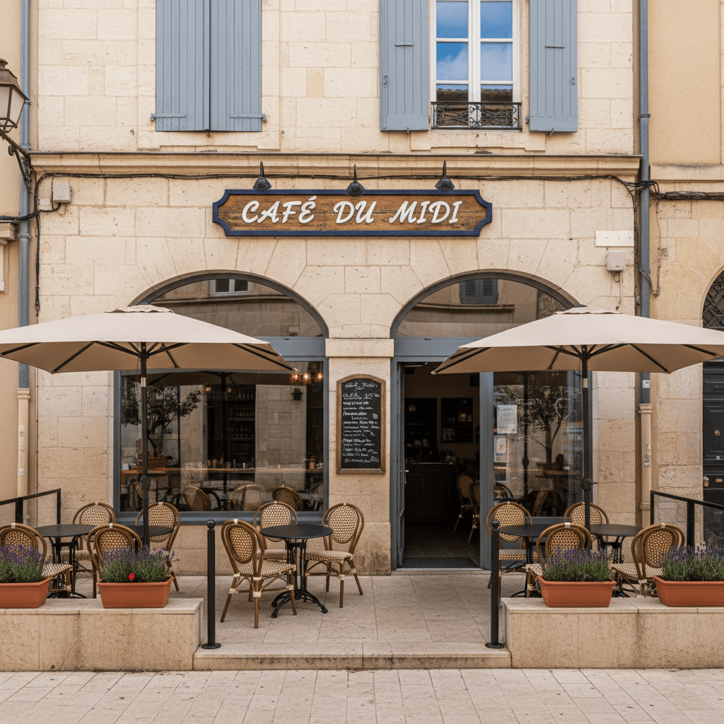 Snack 120m² à Montpellier : terrasse