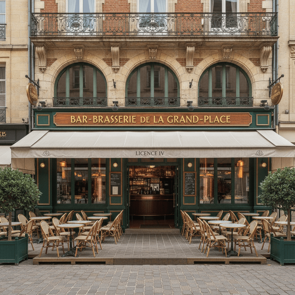 Bar-brasserie 120m² à Arras : terrasse - licence IV - Image 1