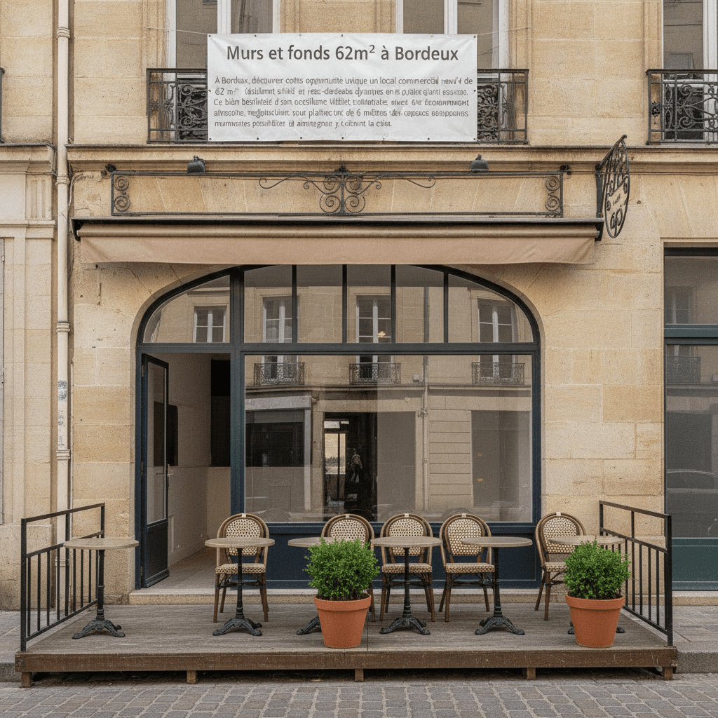 Murs et fonds 62m² à Bordeaux - Image 1