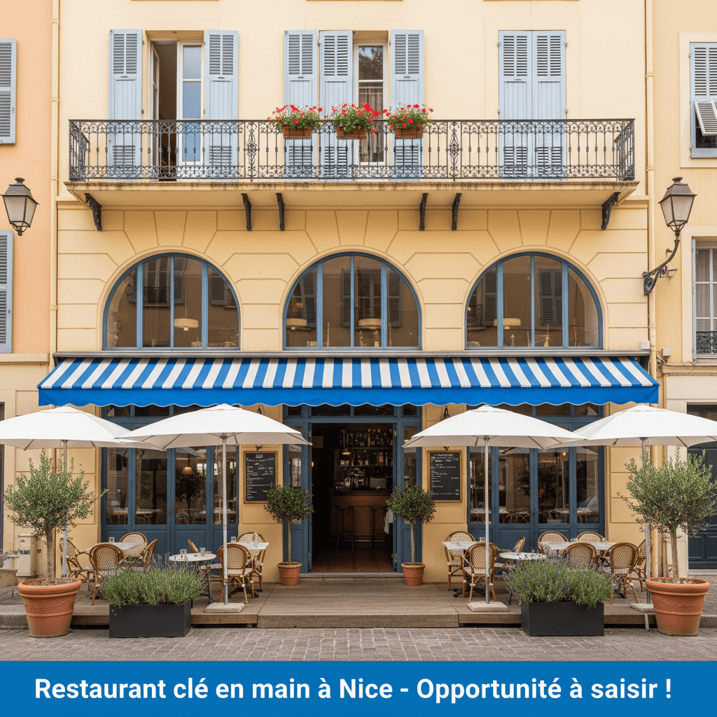 Restaurant 90m² à Nice : extraction - cuisine équipée