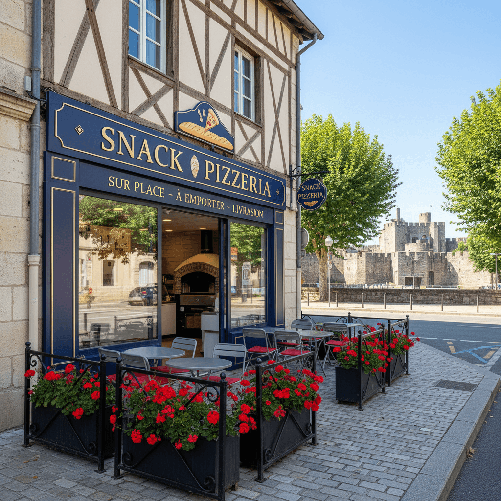Fast-food à Carcassonne : terrasse - extraction - Image 1
