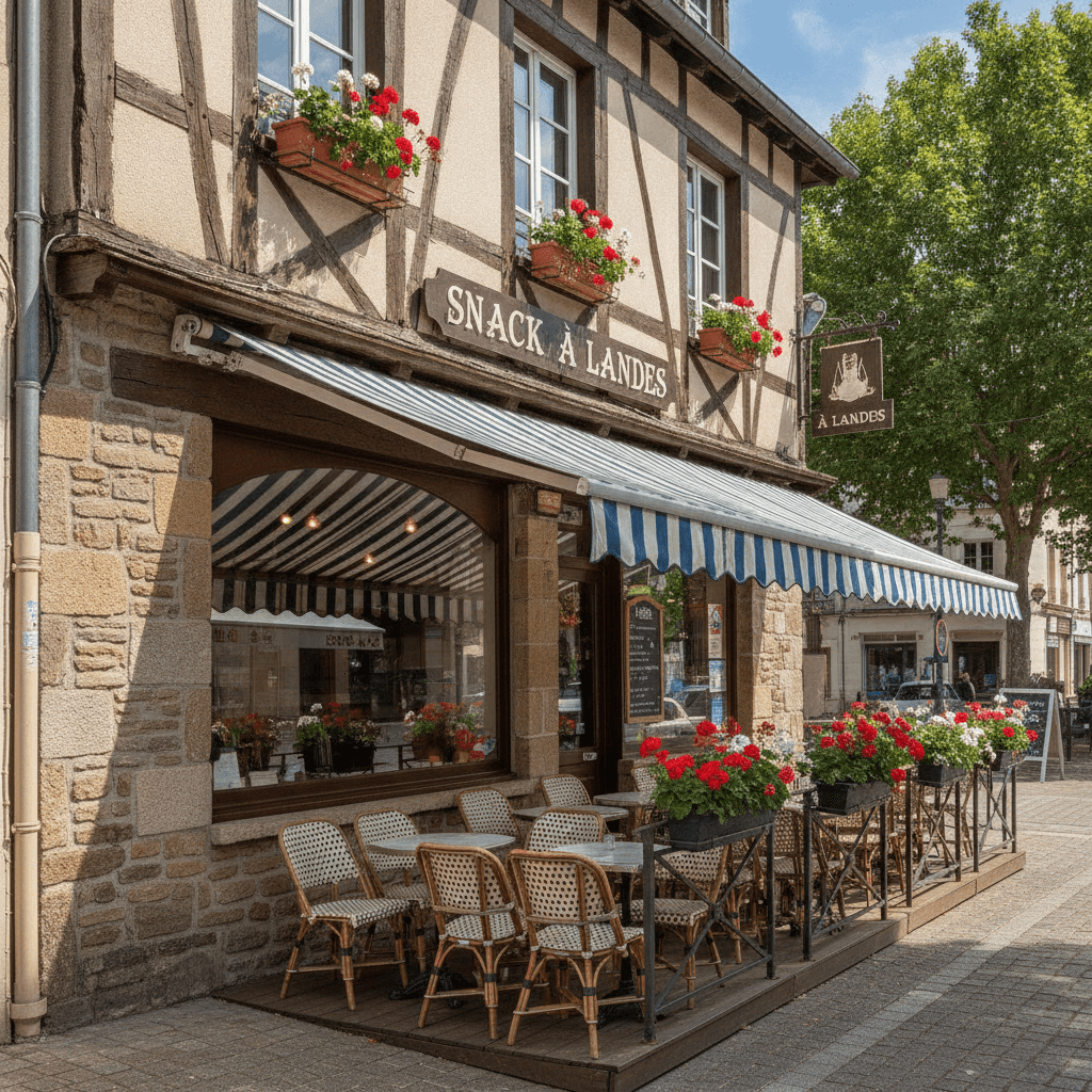 Snack à Landes : terrasse - Image 1