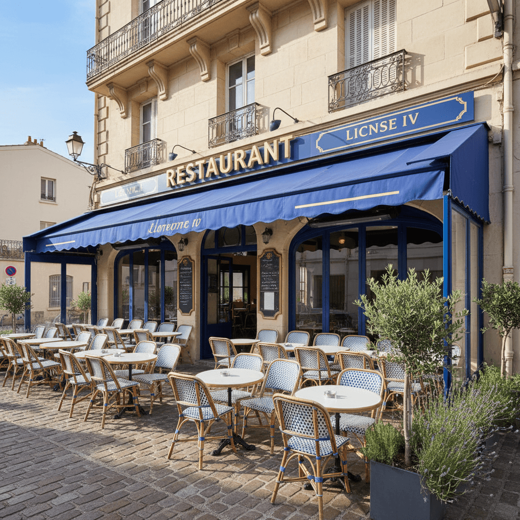 Restaurant 90m² à Toulon : terrasse - licence IV