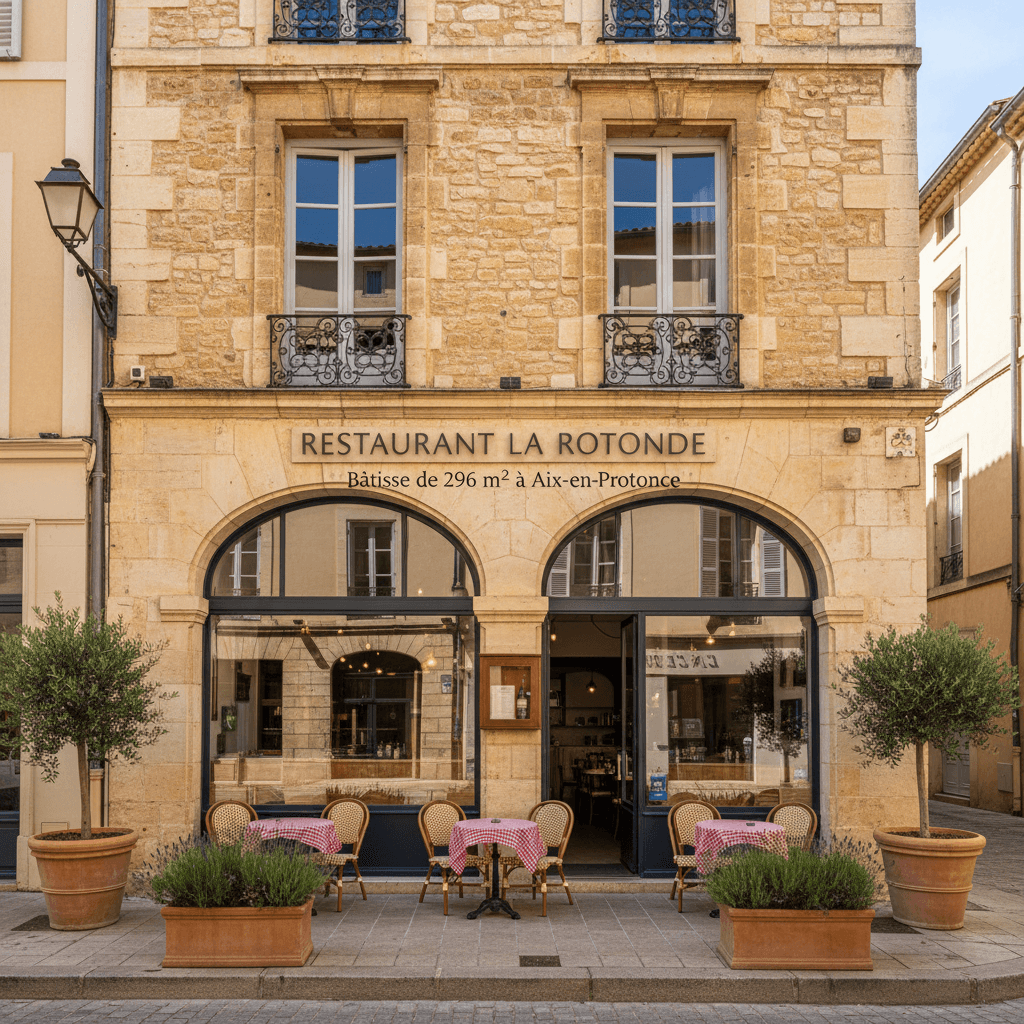 Restaurant 296m² à Aix-En-Provence : terrasse - licence IV
