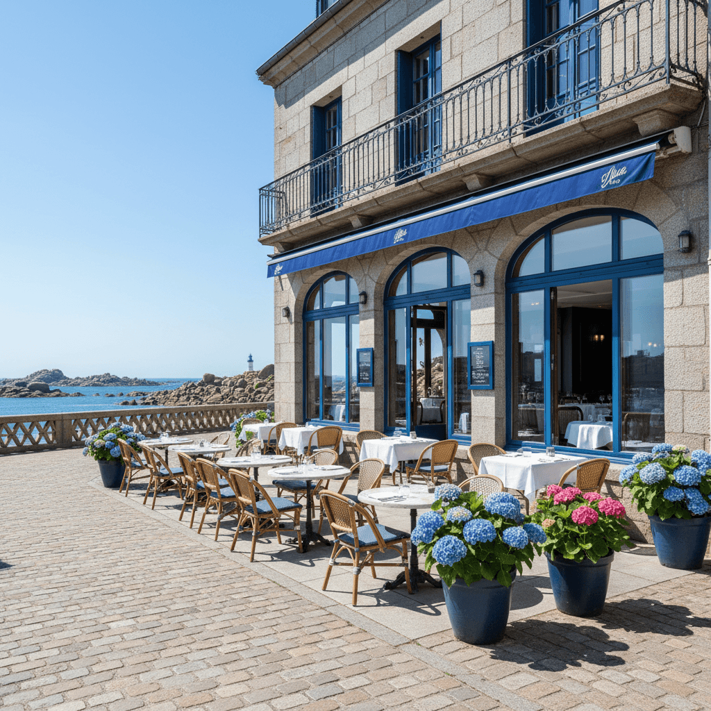 Restaurant 200m² à Perros-Guirec : terrasse - licence IV - Image 1