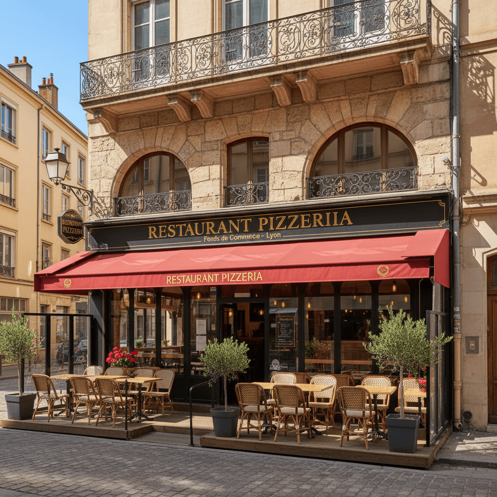 Restaurant 90m² à Lyon : terrasse - licence IV