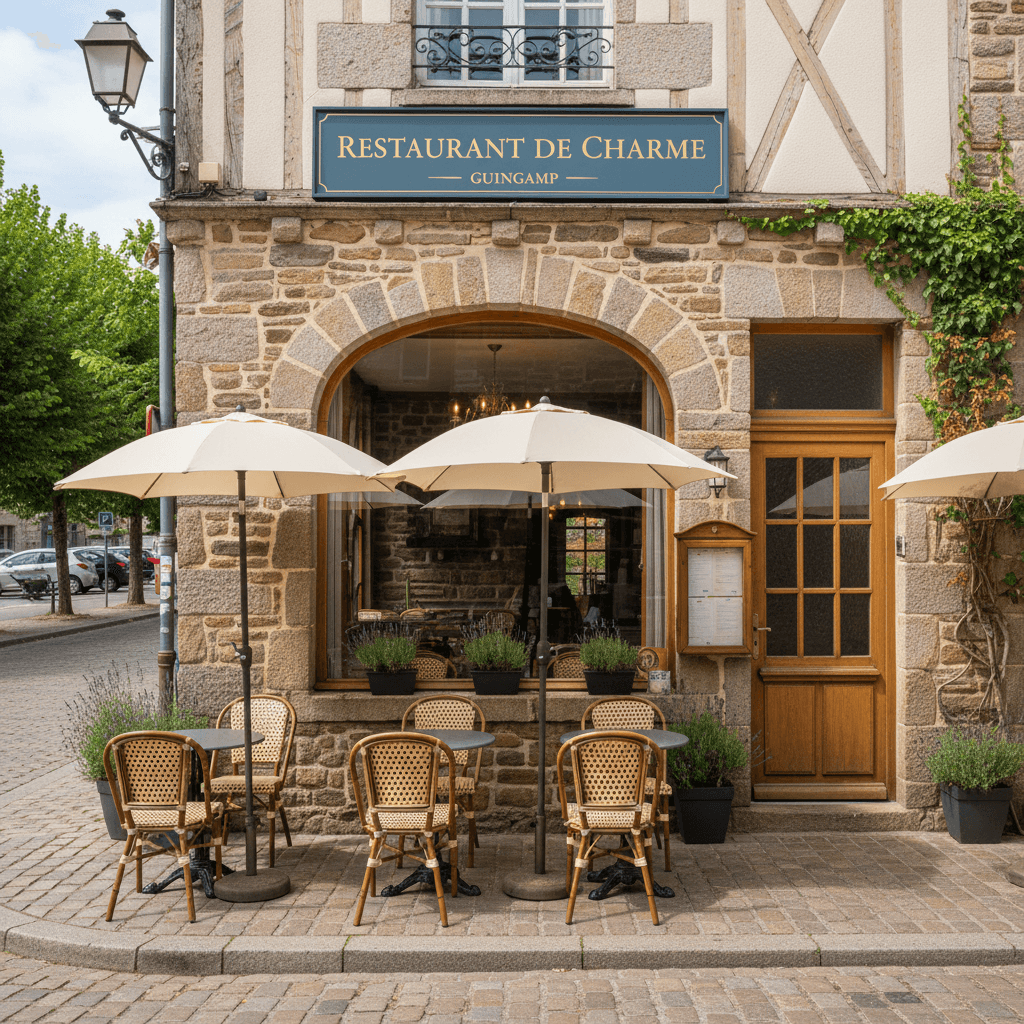 Restaurant 161m² à Guingamp : terrasse - extraction - Image 1