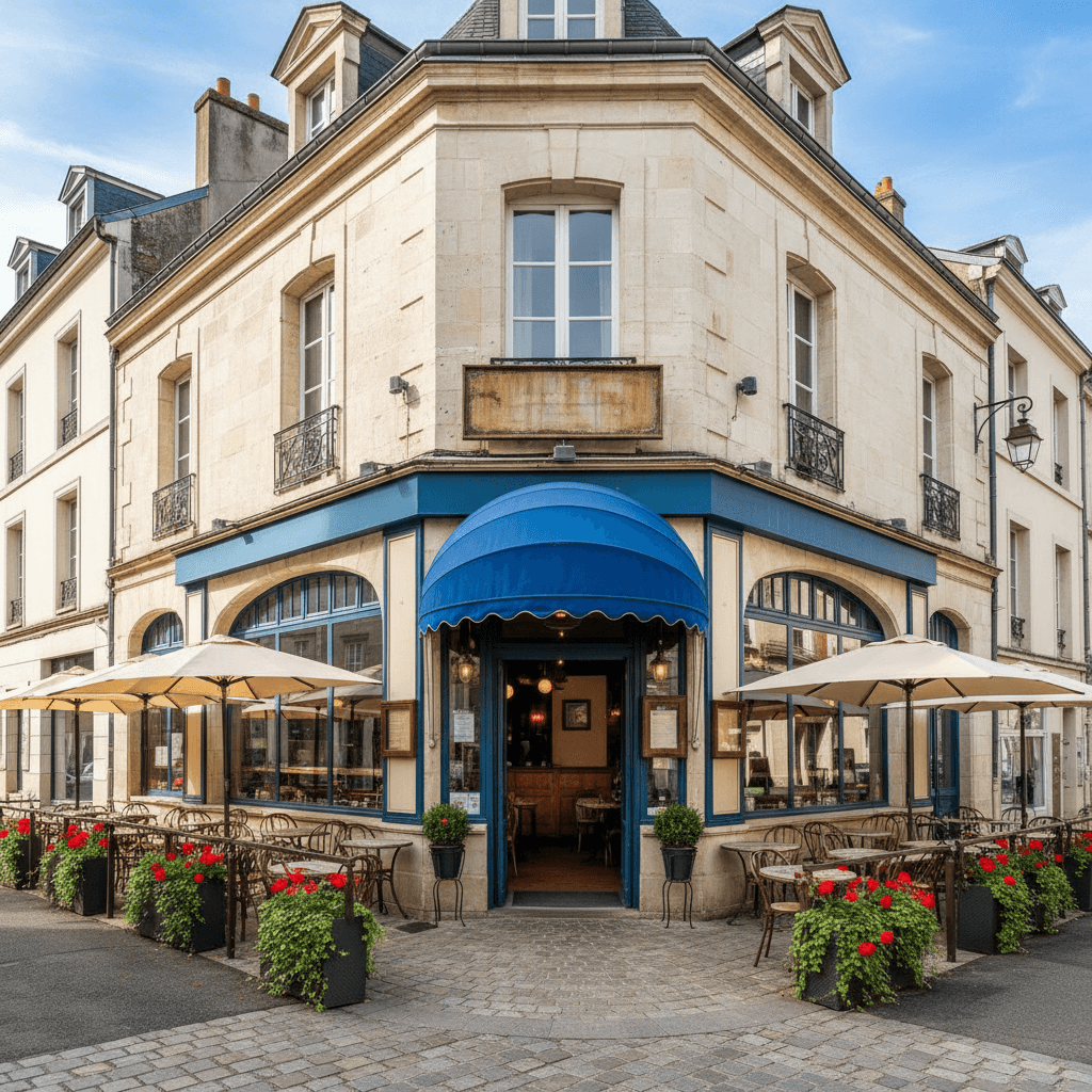 Restaurant à Alençon : terrasse - extraction - Image 1