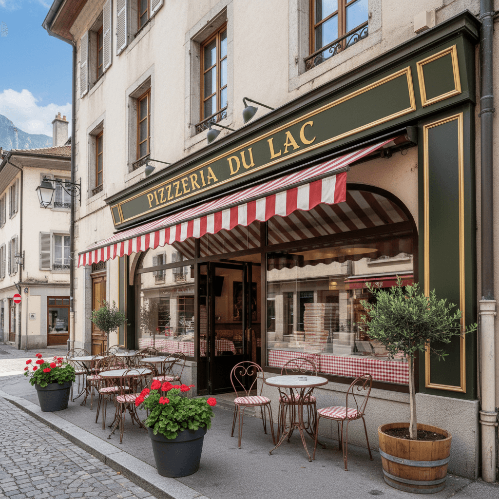 Restaurant 140m² à Thonon-Les-Bains : terrasse - cuisine équipée - Image 1