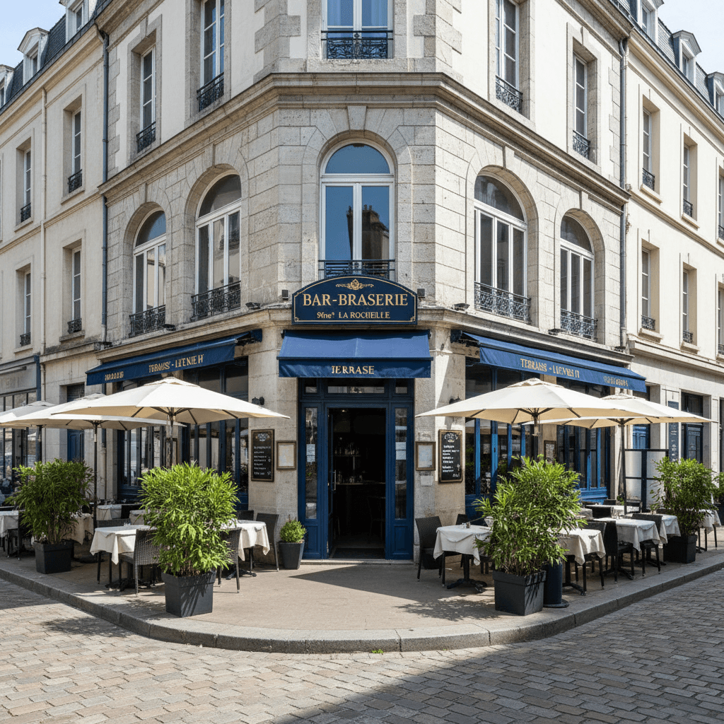 Bar-brasserie 96m² à La Rochelle : terrasse - licence IV - Image 1