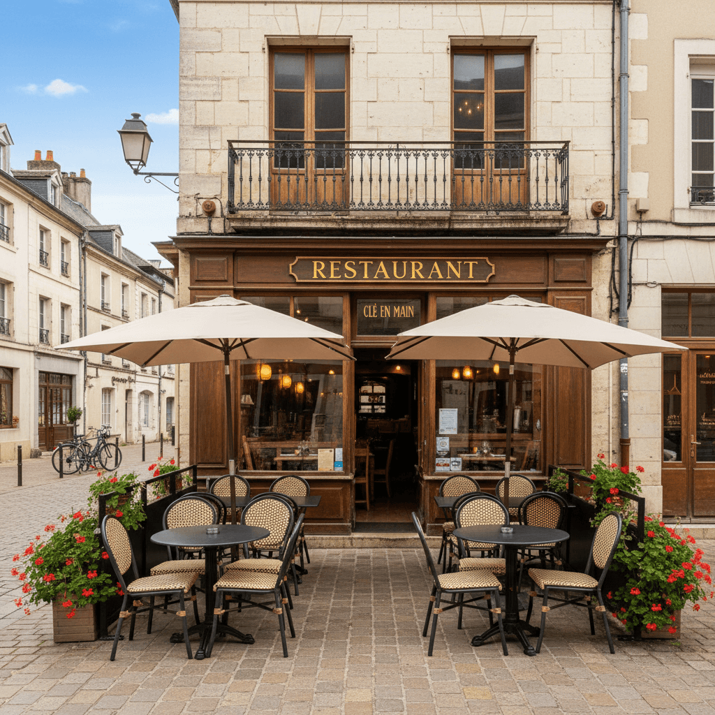 Restaurant 205m² à Louhans : terrasse - licence IV - Image 1