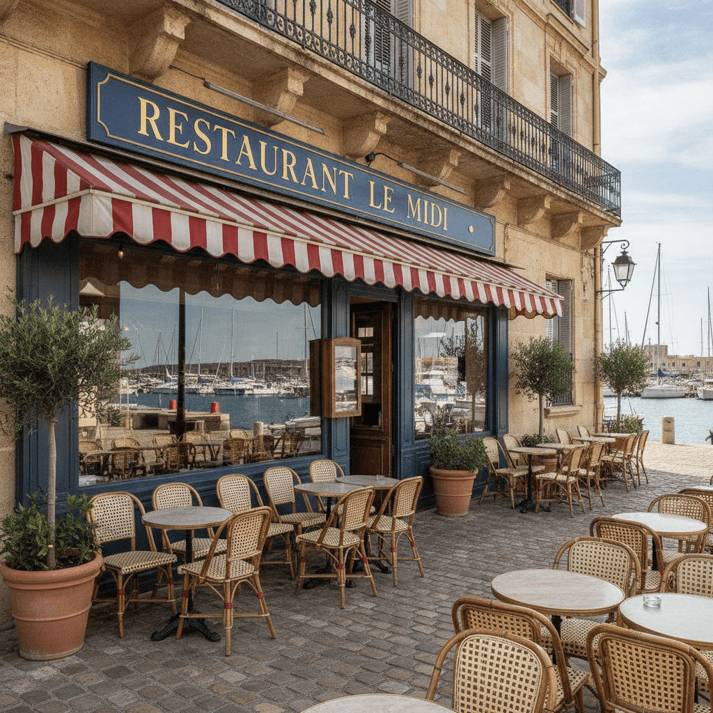 Restaurant 80m² à La Ciotat : terrasse - extraction - Image 1