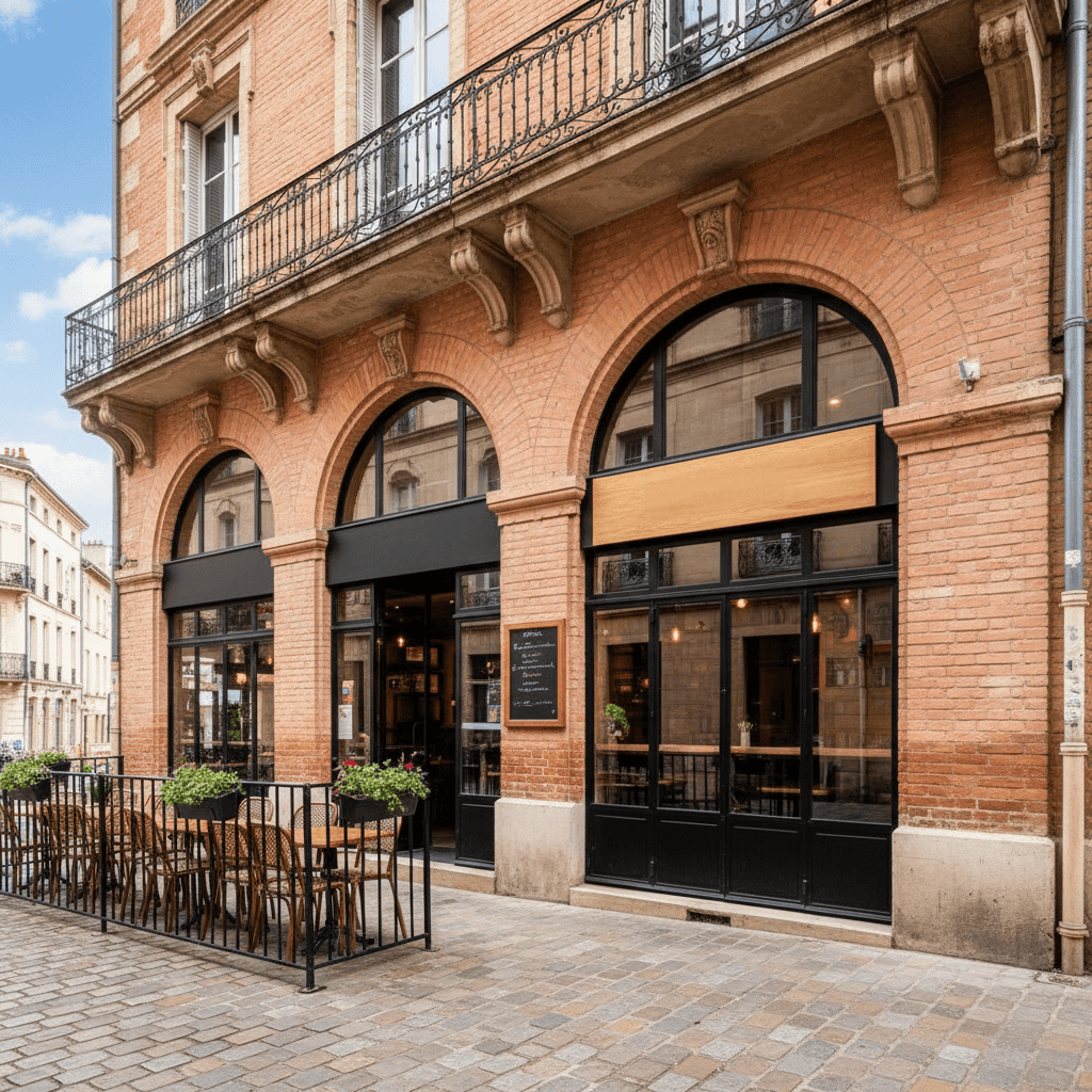 Restaurant 400m² à Toulouse : terrasse - licence IV