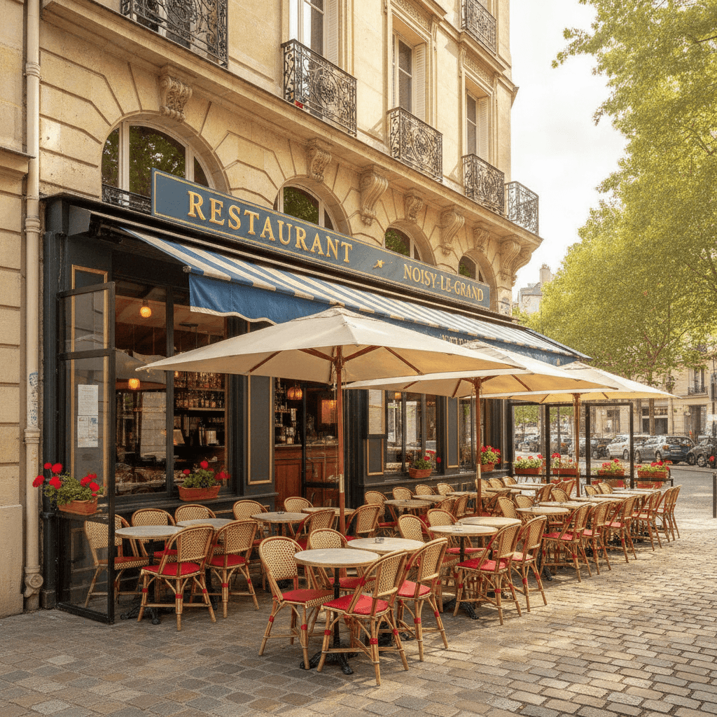 Restaurant 40 couverts à Noisy-le-Grand : terrasse - extraction - Image 1
