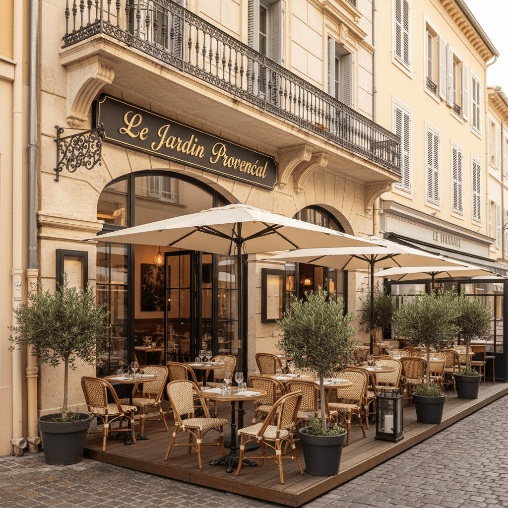 Restaurant 100m² à Nice : terrasse - extraction