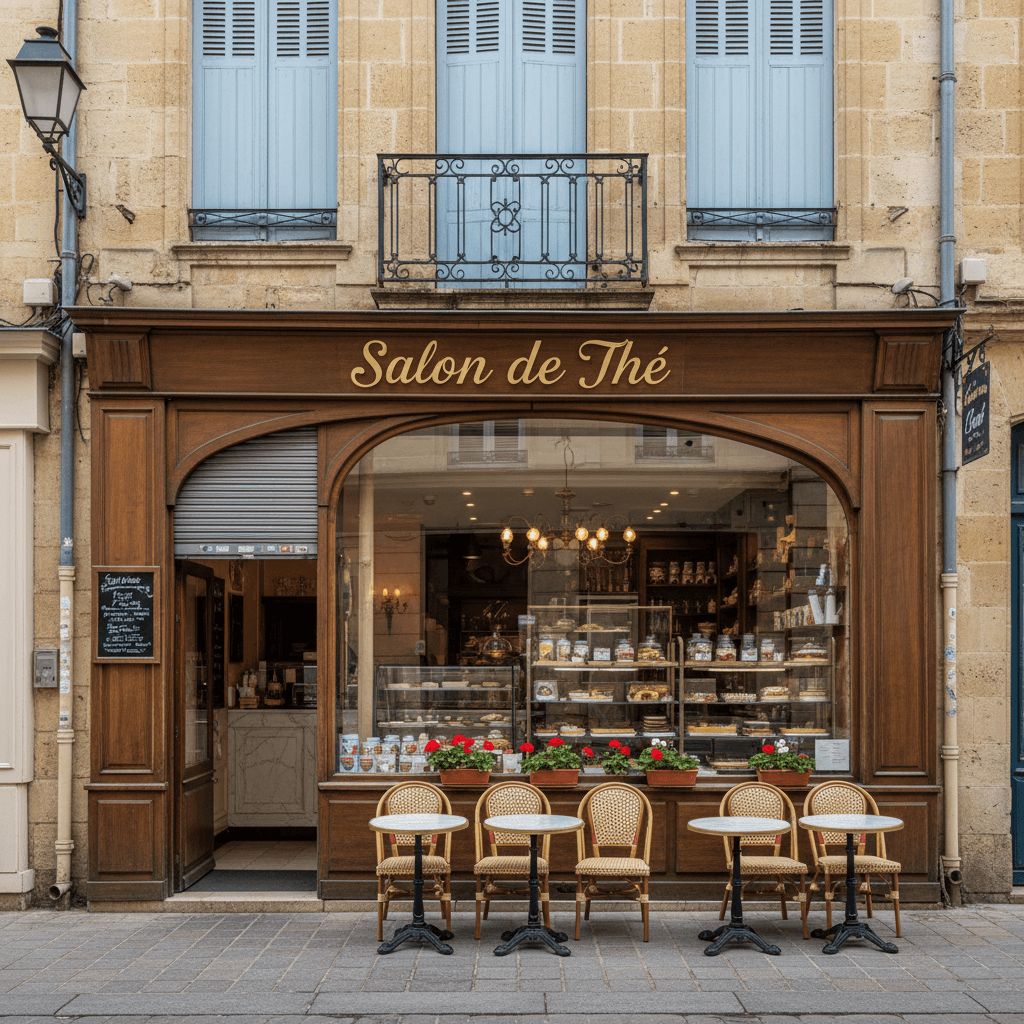 Bordeaux : Salon de Thé avec Terrasse et Cave