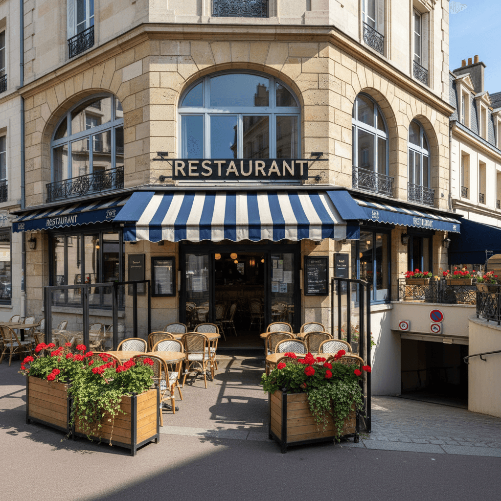 Restaurant 852m² à Le Havre : terrasse - licence IV
