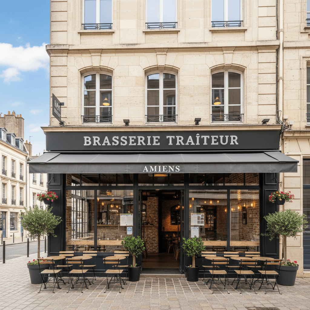 Bar-brasserie à Amiens : terrasse - licence IV - Image 1
