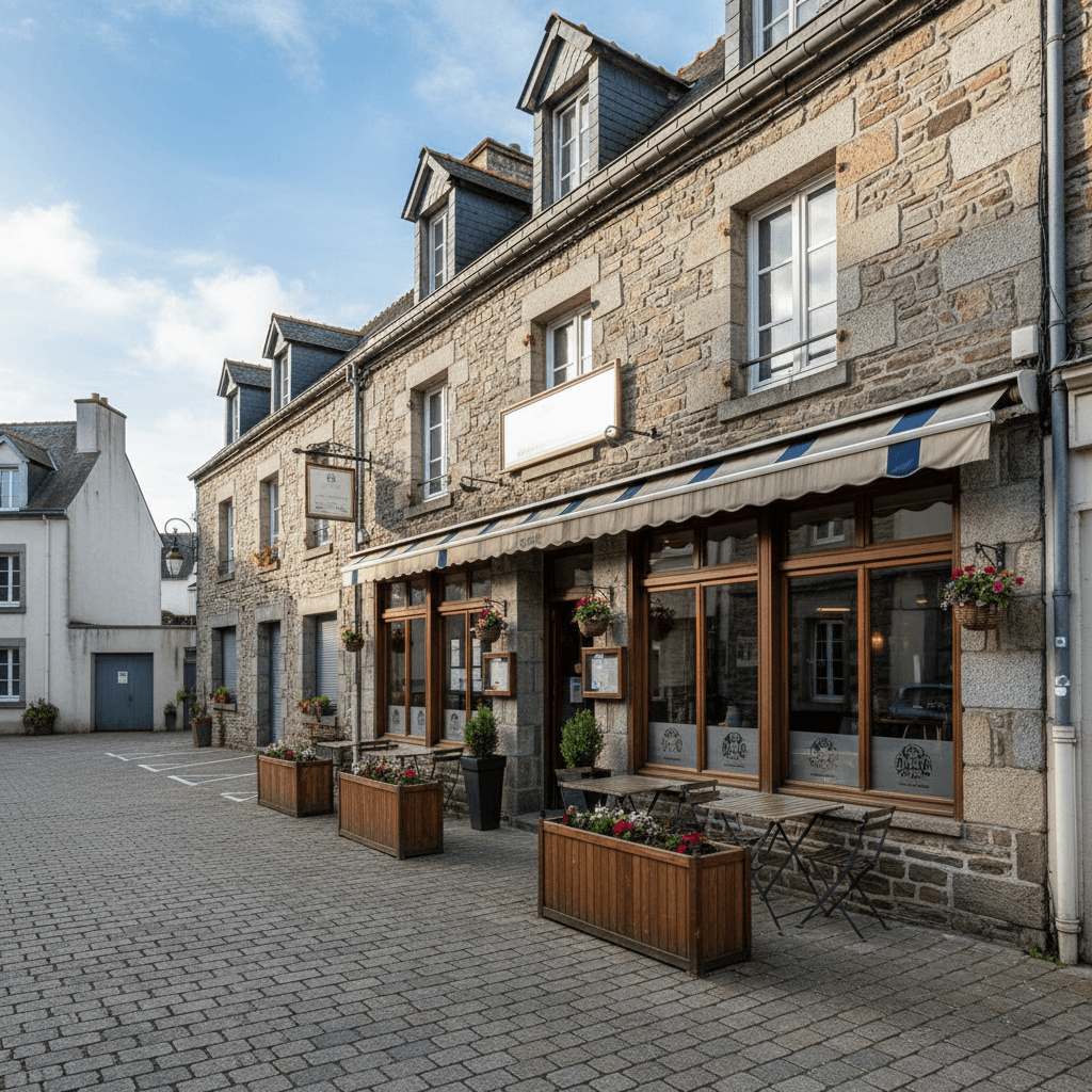 Restaurant à Vannes : terrasse - extraction - Image 1